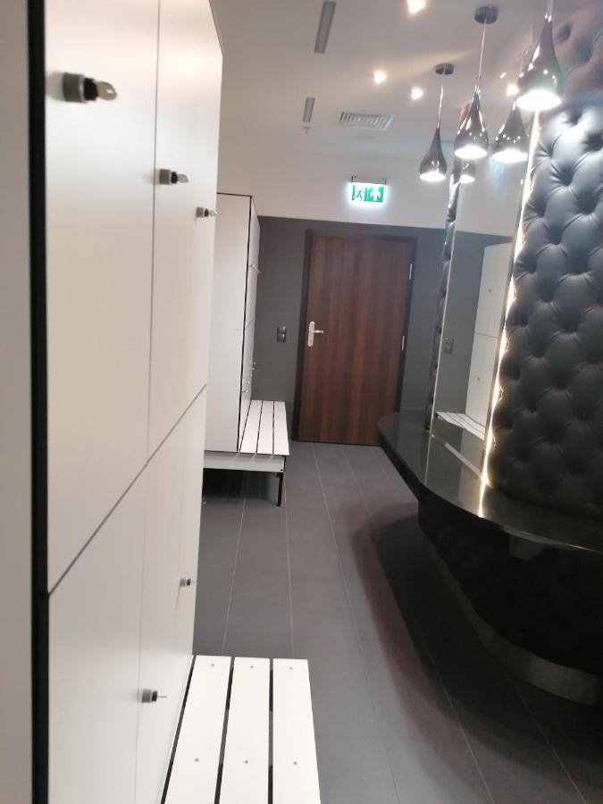 Szczecin Hanza Tower Apartment-Basen Extérieur photo